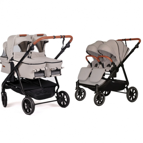 Коляска 2 в 1 для двойни Baby Monsters Easy Twin 5
