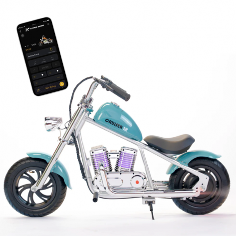 Электрический мотоцикл Hyper Gogo Cruiser 12 Plus с приложением Электрический мотоцикл Hyper Gogo Cruiser 12 Plus с приложением