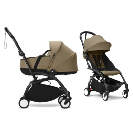 Коляска 2 в 1 Stokke YOYO³ newborn shell шасси Black