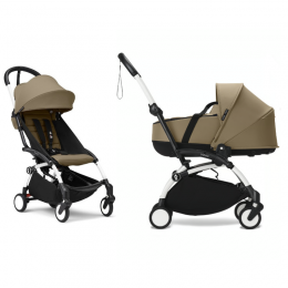 Коляска 2 в 1 Stokke YOYO³ newborn shell шасси White